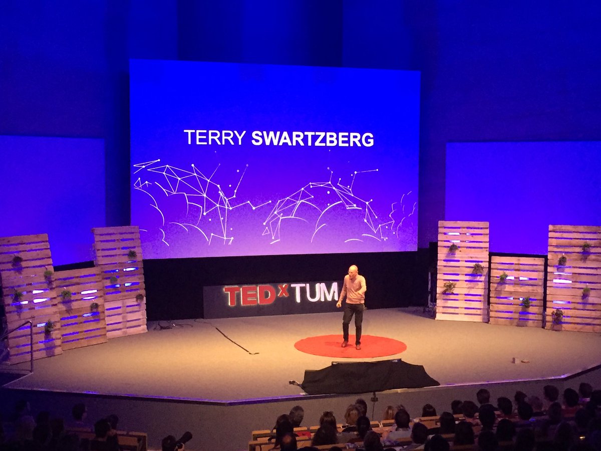 Terry Swartzberg giving an unforgettable talk for TED